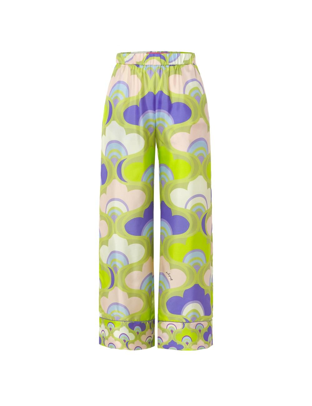 pertegaz Pantalón pijamero print retro Rebajas online