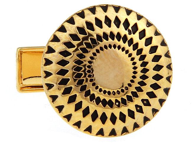 shlax & wing Wedding Gold Circular Elegant Style Cuff Link for Men Cufflinks 90 Precios de Black Friday