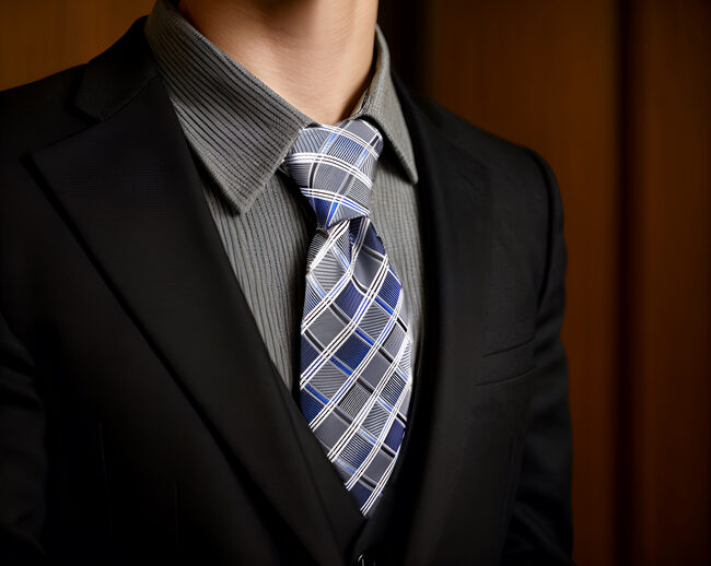 shlax & wing A17 Silver Gray Blue Checkered Geometric Silk Fashion ties for men Wedding Brand New Dress Mens Necktie male En oferta