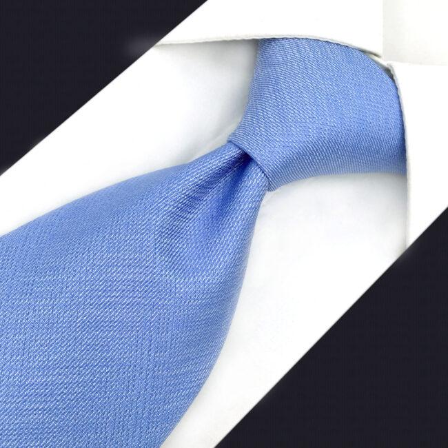 shlax & wing D34 Light Blue Solid Silk Men Neckties Wedding Brand New Extra long size 63″ Classic Fashion Bow Tie Hanky Ventas relámpago