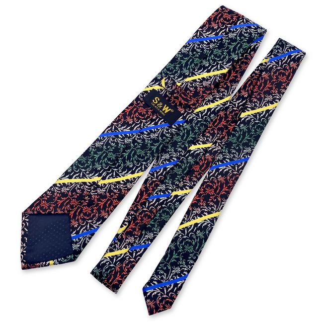 shlax & wing F28 Abstract Multicolor Mens Neckties Set Fashion Silk Extra long size Groom Liquidación