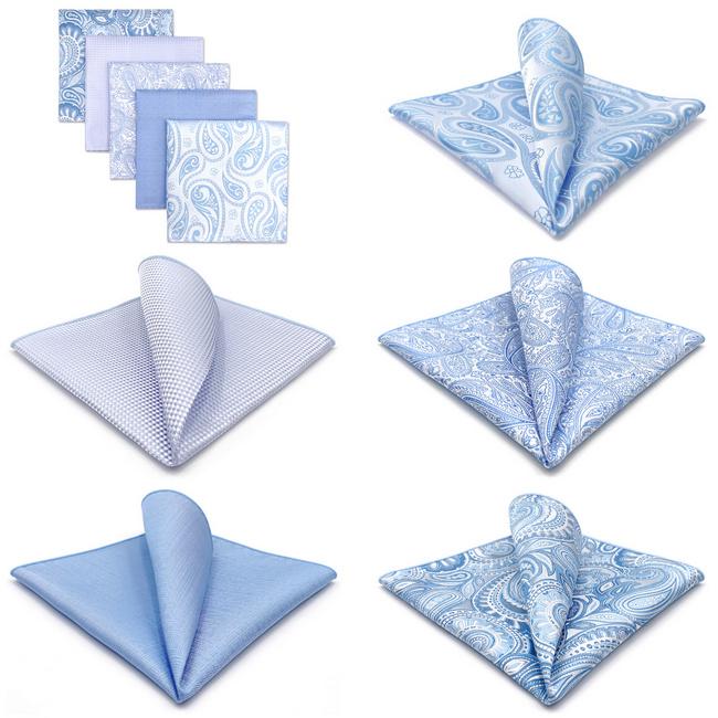 shlax & wing 5 Pieces Assorted Fashion Mens Pocket Square Classic Handkerchiefs Set 1-33 Envío gratis