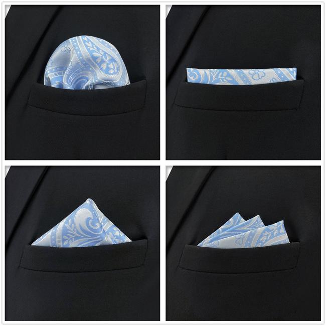 shlax & wing 5 Pieces Assorted Fashion Mens Pocket Square Classic Handkerchiefs Set 1-33 Envío gratis