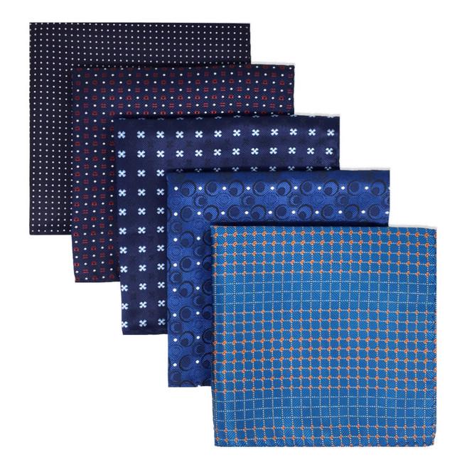 shlax & wing 5 Pieces Assorted Dots Fashion Mens Pocket Square Classic Handkerchiefs Set 2-13 COMPRAR AHORA