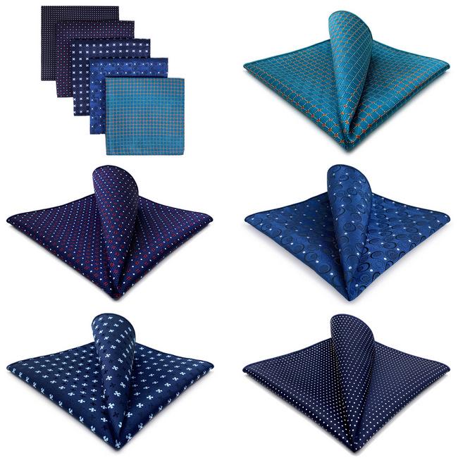 shlax & wing 5 Pieces Assorted Dots Fashion Mens Pocket Square Classic Handkerchiefs Set 2-13 COMPRAR AHORA