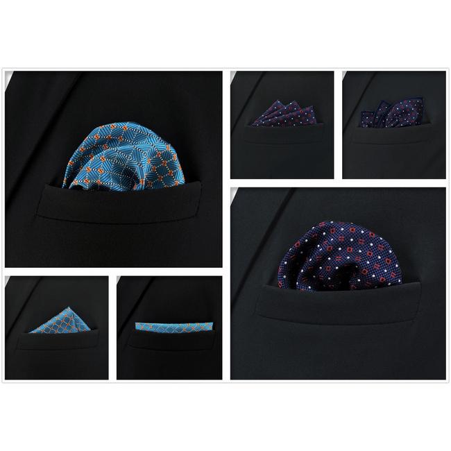 shlax & wing 5 Pieces Assorted Dots Fashion Mens Pocket Square Classic Handkerchiefs Set 2-13 COMPRAR AHORA
