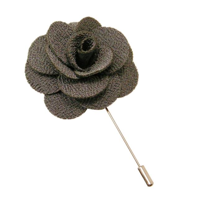 shlax & wing Gray Lapel Flowers Boutonniere Stick Pin Men’s Accessories Handmade Necktie Precio ultrabajo