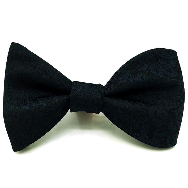 shlax & wing E14 Navy Abstract Silk Mens Bowtie Fashion Ajustable Self Bow Tie Pocket Square Set Wedding Hanky Devoluciones gratuitas