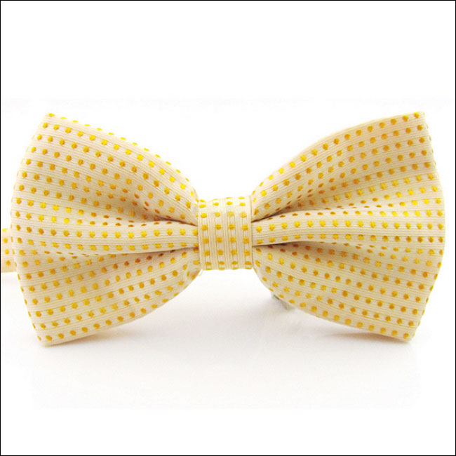 shlax & wing Light Orange Dots Mens Pre-tied Ajustable SilkBlend Wedding Dress Fashion SilkBlend Bow Tie 2025