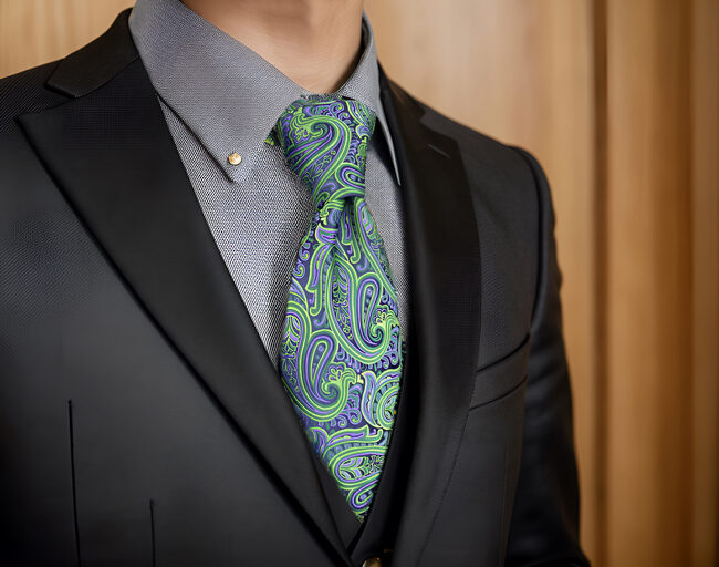 shlax & wing A48 Green Paisley Mens Neckties Pocket Square Set Classic Fashion Wedding Extra Long Size Rebajas online