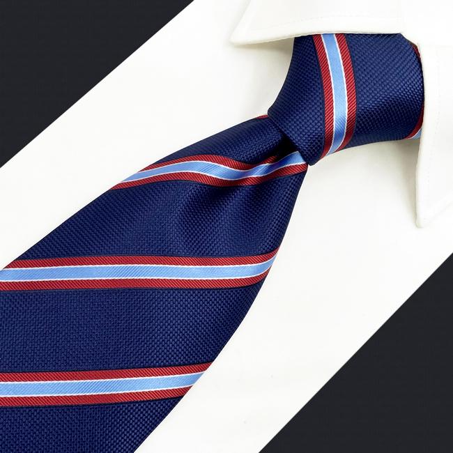 shlax & wing A49 Blue Striped Mens Neckties Pocket Square Set Fashion Gift Business Extra Long Size Ties Rebajas top