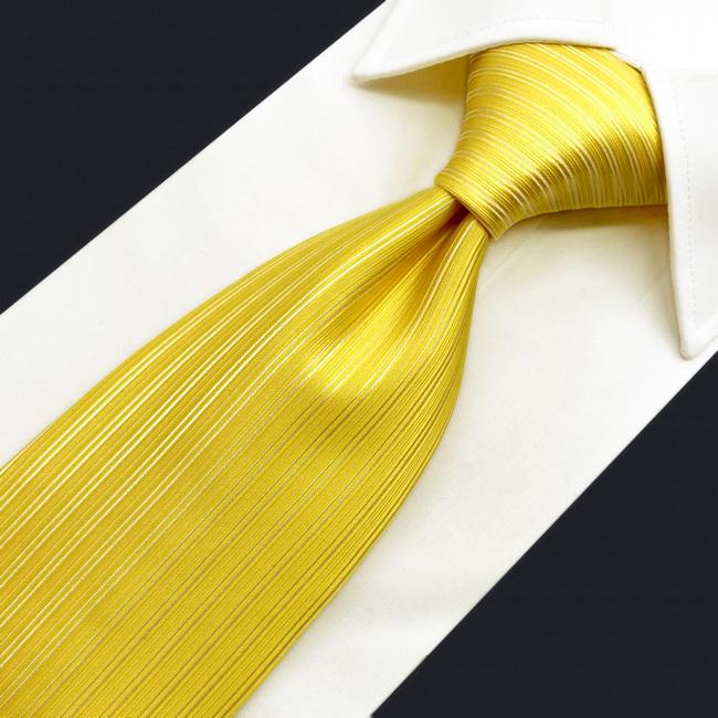 shlax & wing A50 Wedding Gold Solid Mens Neckties Pocket Square Set Wedding Fashion Classic Skinny Envío gratis