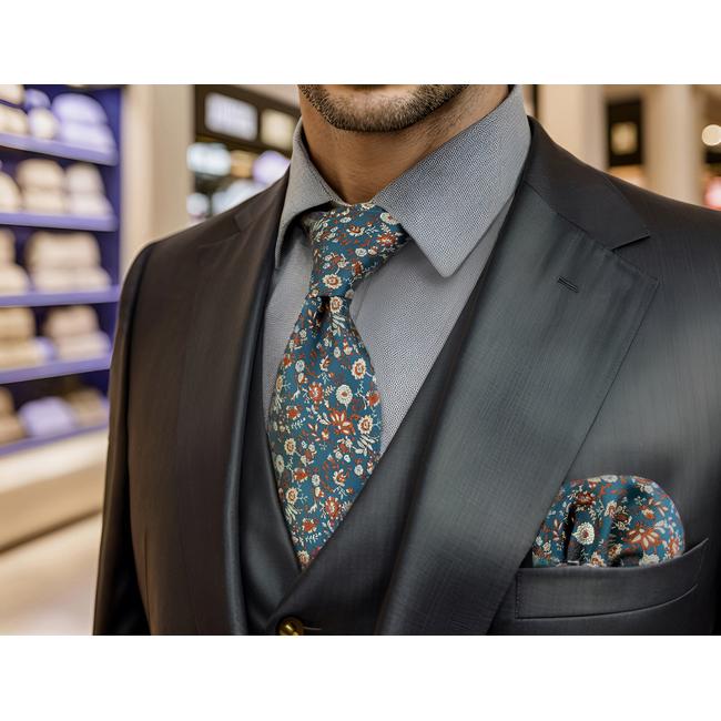 shlax & wing A52 Seaweed Green Floral Mens Neckties Hanky Set Classic Dress Extra Long Size Party Fashion Envío gratis