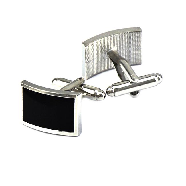 shlax & wing Silver Black Men’s Cufflinks Cuff Links for Tuxedo 70
