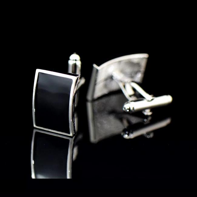 shlax & wing Silver Black Men’s Cufflinks Cuff Links for Tuxedo 70 Últimos 3 días