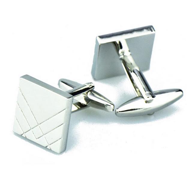shlax & wing Square Polished Cufflinks for Men Cuff Links New Classic 74