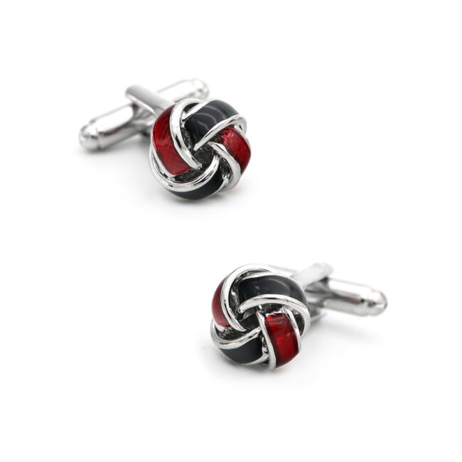 shlax & wing Pair of Mens Cufflinks Red Stainless steel Floral Elegant Style Mens Studs Elegant Style 88 Superdescuento