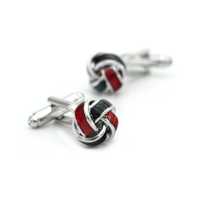 shlax & wing Pair of Mens Cufflinks Red Stainless steel Floral Elegant Style Mens Studs Elegant Style 88 Superdescuento