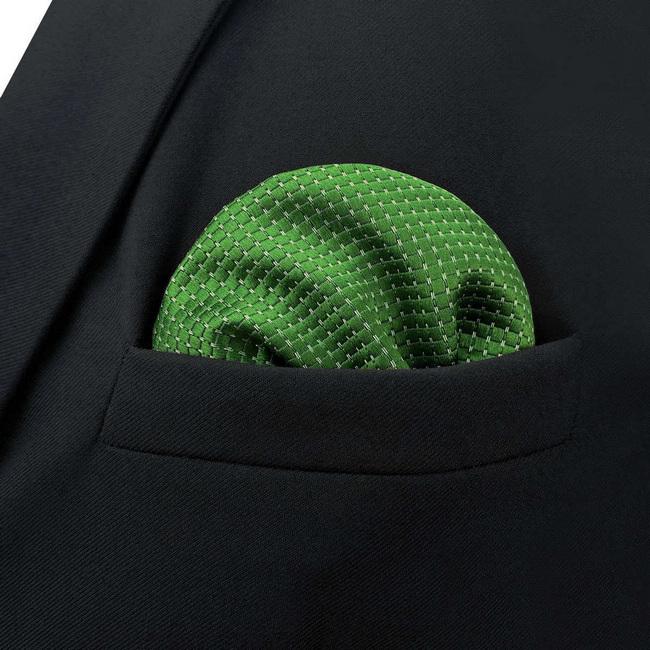 shlax & wing B50 Green Solid Mens Pocket Square Fashion Classic Wedding Handkerchief Dress Hanky Envío internacional gratuito