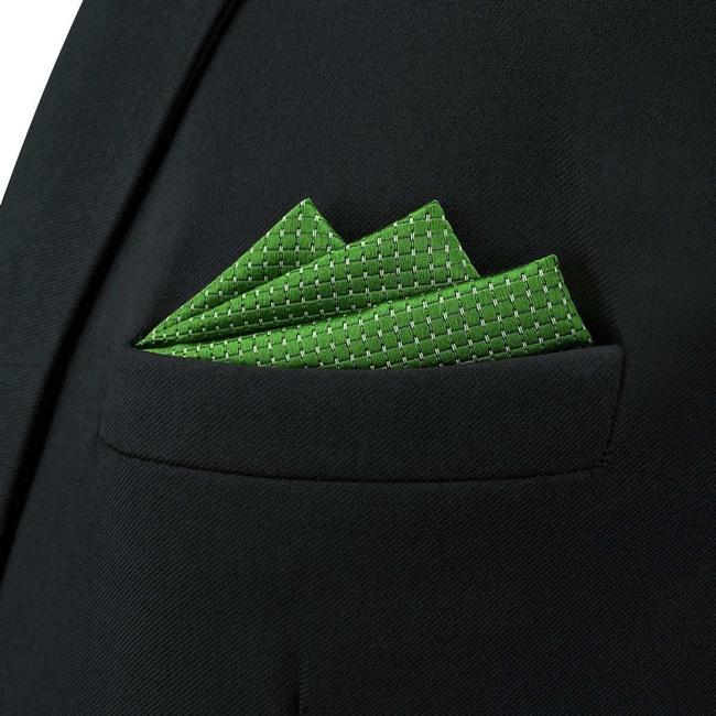 shlax & wing B50 Green Solid Mens Pocket Square Fashion Classic Wedding Handkerchief Dress Hanky Envío internacional gratuito