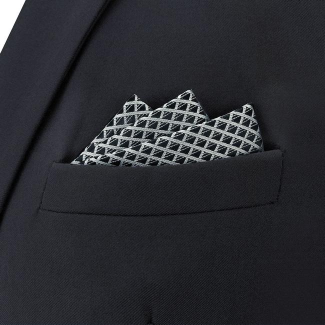 shlax & wing BH28 Black Solid Silk Mens Pocket Square Fashion Wedding Handkerchief Novelty Acceossories Hanky En oferta