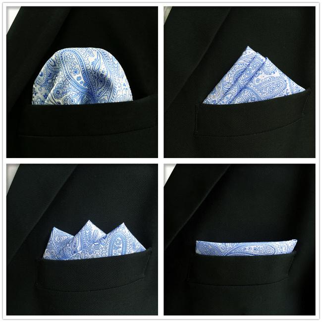 shlax & wing 5 Pieces Assorted Fashion Mens Pocket Square Classic Handkerchiefs Set 2-32 Grandes ahorros