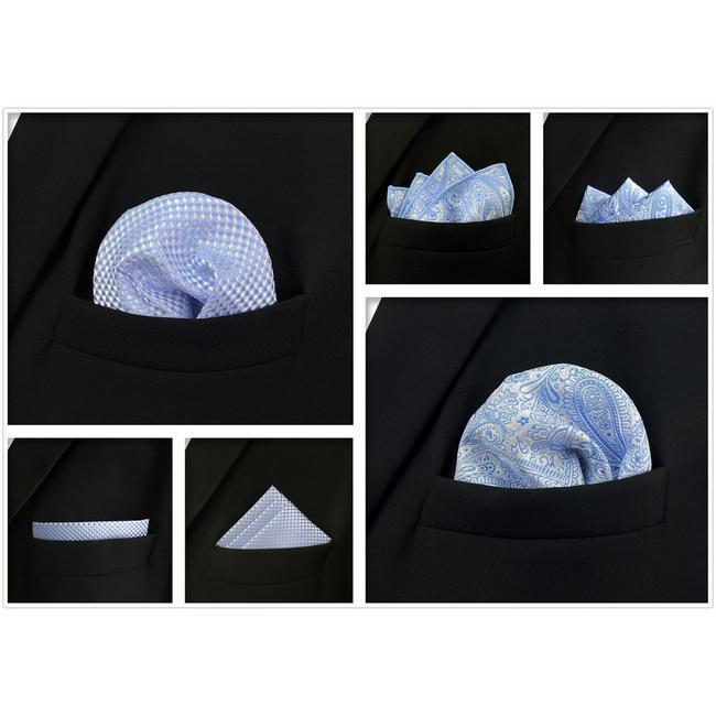 shlax & wing 5 Pieces Assorted Fashion Mens Pocket Square Classic Handkerchiefs Set 2-77 Rebajas de fin de temporada