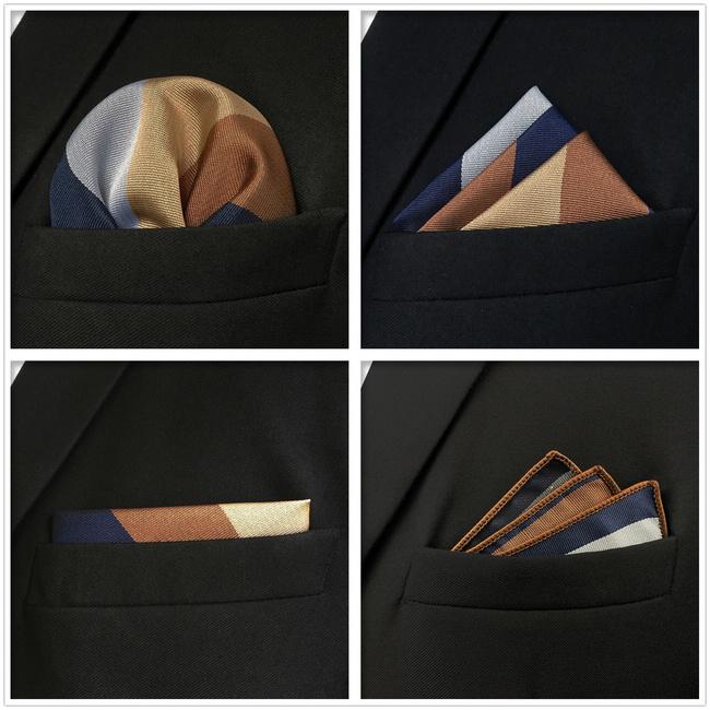 shlax & wing 5 Pieces Assorted Fashion Mens Pocket Square Classic Handkerchiefs Set 2-55 2025