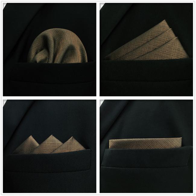 shlax & wing 5 Pieces Assorted Fashion Mens Pocket Square Classic Handkerchiefs Set 2-98 Outlet
