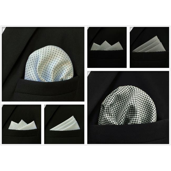 shlax & wing 5 Pieces Assorted Mens Pocket Square Fashion Gift Classic Handkerchiefs Set 2-83 Ofertas