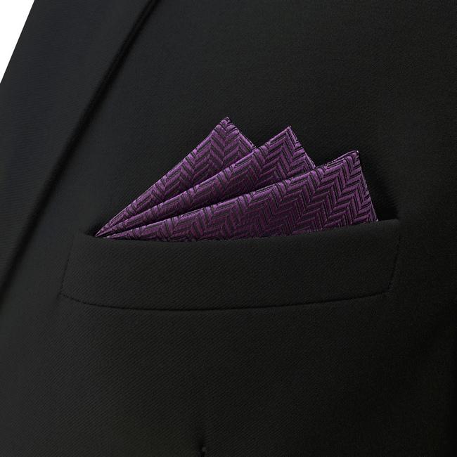 shlax & wing CH11 Purple Solid Silk Mens Pocket Square Wedding Classic Handkerchief Dress Accessory Hanky Oferta especial