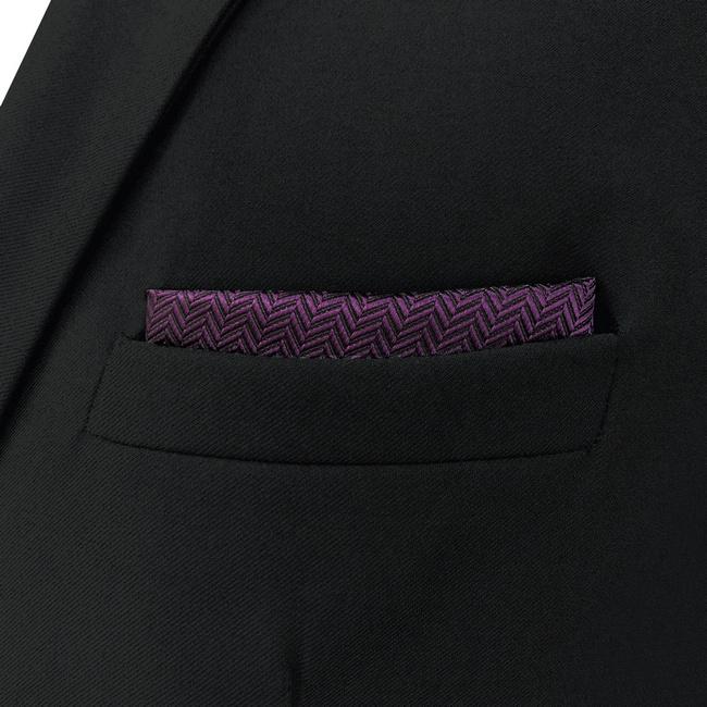 shlax & wing CH11 Purple Solid Silk Mens Pocket Square Wedding Classic Handkerchief Dress Accessory Hanky Oferta especial
