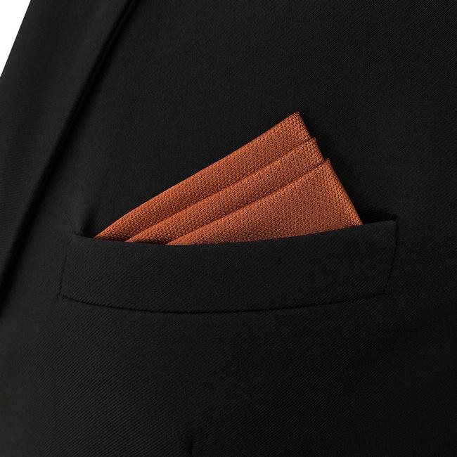 shlax & wing CH16 Solid Orange Silk Mens Pocket Square Fashion Wedding Acceossories Hanky Brand New Handkerchief COMPRAR AHORA