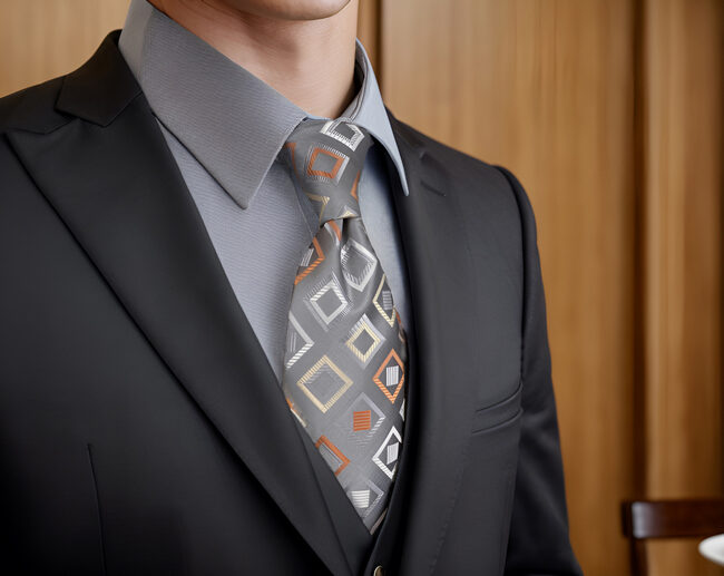 shlax & wing A53 Grey Checkes Mens Neckties Hanky Set Classic Fashion Business Skinny Ties Solo queda un día