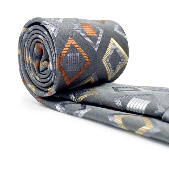 shlax & wing A53 Grey Checkes Mens Neckties Hanky Set Classic Fashion Business Skinny Ties Solo queda un día
