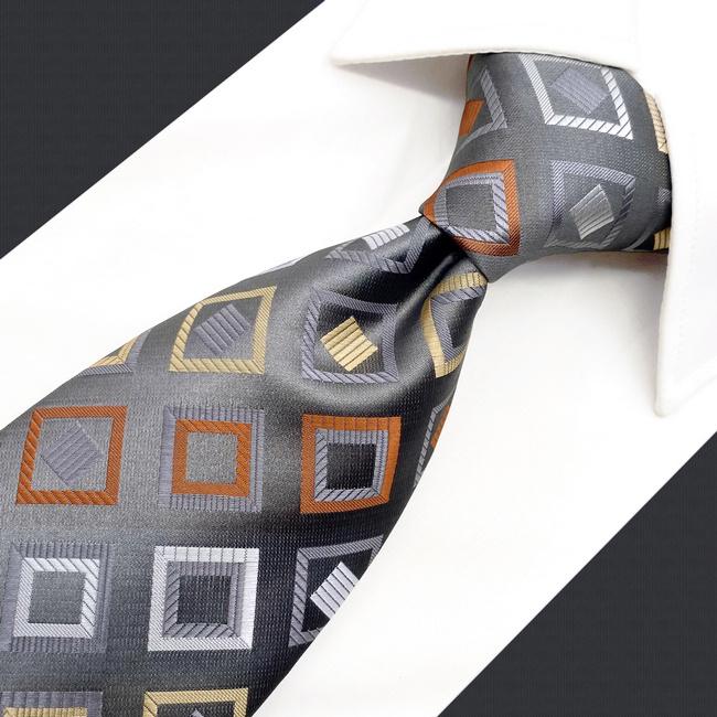 shlax & wing A53 Grey Checkes Mens Neckties Hanky Set Classic Fashion Business Skinny Ties Solo queda un día