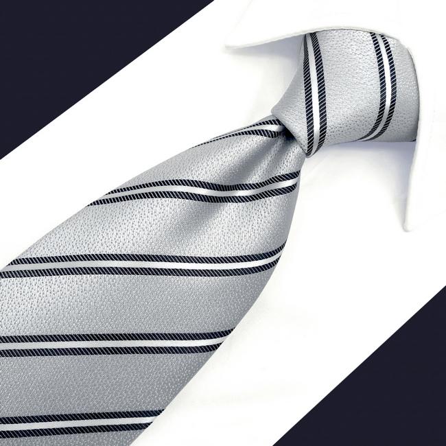 shlax & wing A65 White Striped Mens Neckties Pocket Square Set Fashion Gift Business Dress Skinny Necktie En oferta