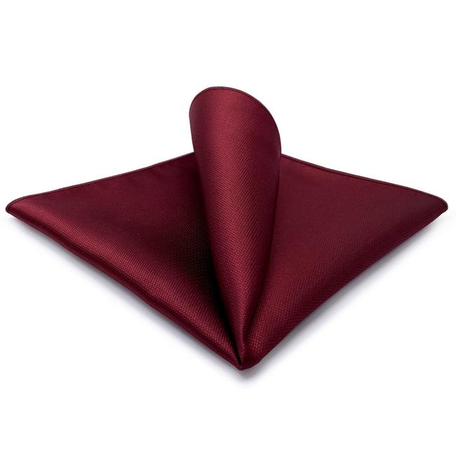 shlax & wing CH33 Classic Red Solid Mens Pocket Square Silk Brand New Handkerchief Fashion Wedding Acceossories Hanky