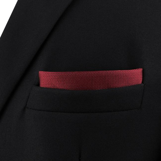 shlax & wing CH33 Classic Red Solid Mens Pocket Square Silk Brand New Handkerchief Fashion Wedding Acceossories Hanky Ofertas de temporada