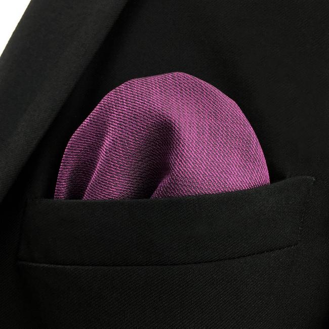 shlax & wing DH11 Purple Solid Mens Pocket Square Silk Wedding Fashion Handkerchief Novelty Groom Dress Hanky Grandes ahorros