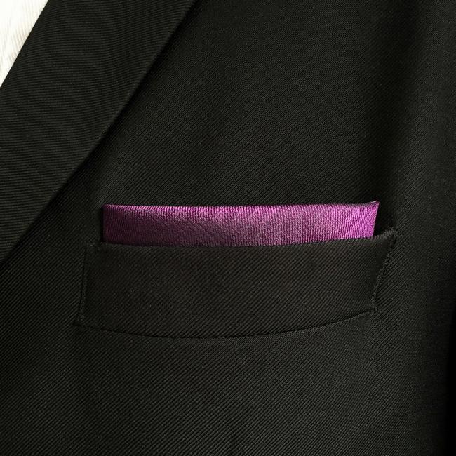 shlax & wing DH11 Purple Solid Mens Pocket Square Silk Wedding Fashion Handkerchief Novelty Groom Dress Hanky Grandes ahorros