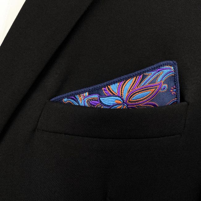 shlax & wing HH13 Multicolor Paisley Mens Pocket Square Silk Fashion Wedding Handkerchief Classic Brand New Hanky Precio ultrabajo