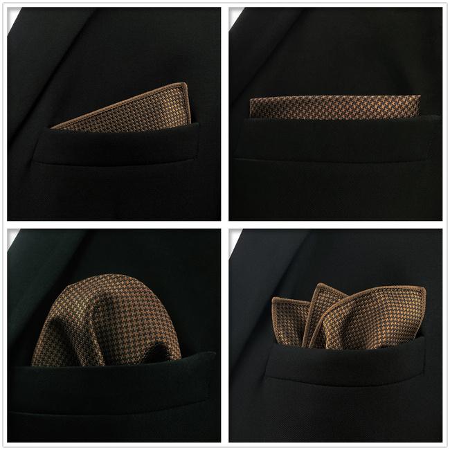 shlax & wing 5 Pieces Assorted Mens Pocket Square Fashion Gift Classic Handkerchiefs Set 2-91 Outlet online