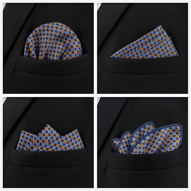 shlax & wing 5 Pieces Assorted Mens Pocket Square Fashion Gift Classic Handkerchiefs Set 2-92 Rebajas