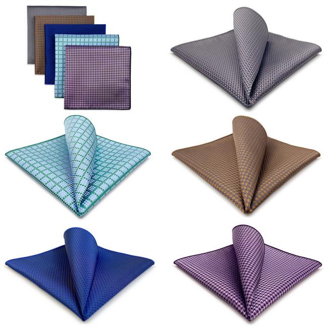 shlax & wing 5 Pieces Assorted Mens Pocket Square Fashion Gift Classic Handkerchiefs Set 2-95 Ofertas