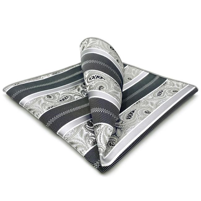 shlax & wing 5 Pieces Assorted Mens Pocket Square Fashion Gift Classic Handkerchiefs Set 3-18 Gran oferta