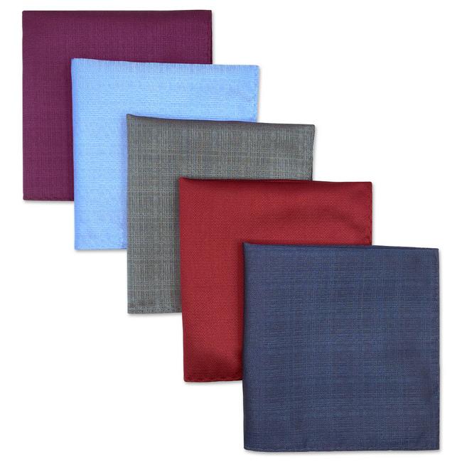 shlax & wing 5 Pieces Assorted Mens Pocket Square Fashion Gift Classic Handkerchiefs Set 3-3 Los más vendidos