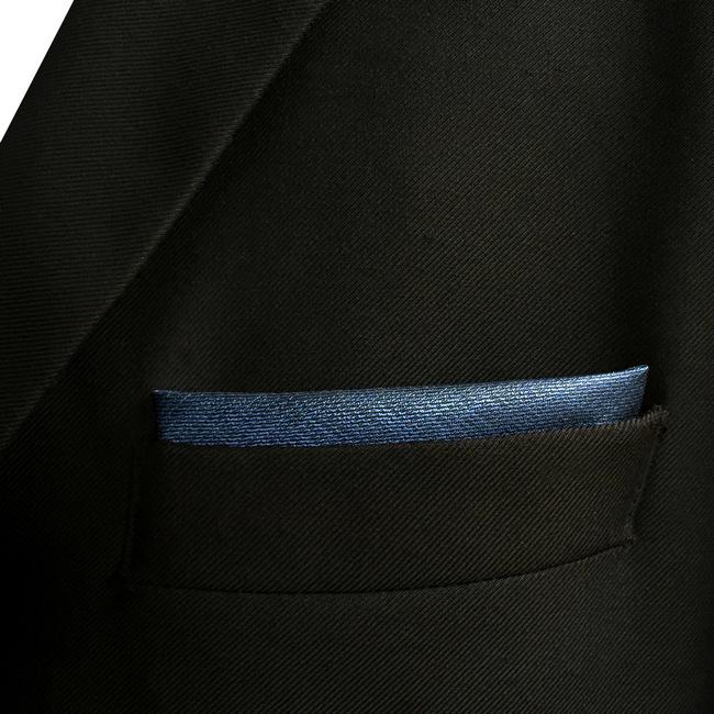 shlax & wing DH20 Navy Solid Mens Pocket Square Silk Dress Classic Hanky Wedding Fashion Handkerchief Promoción trimestral
