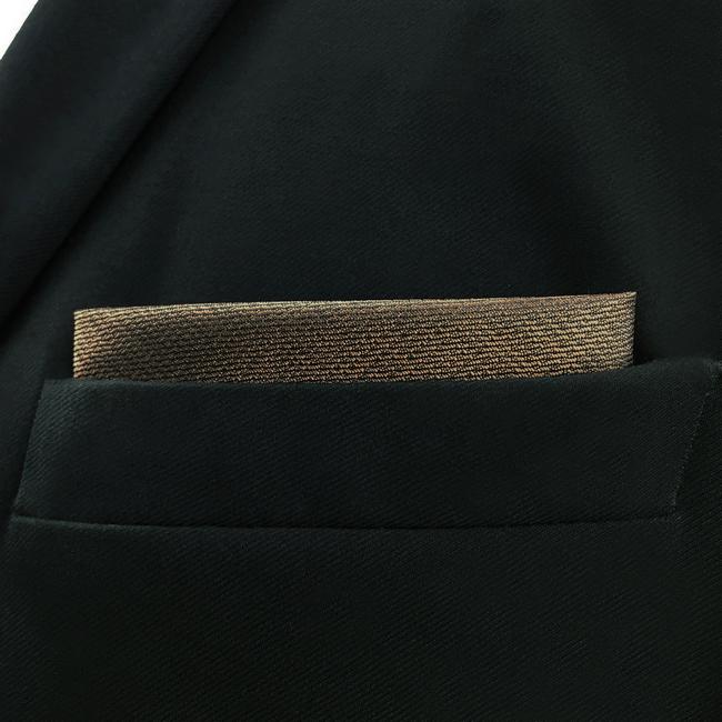 shlax & wing DH27 Brown Solid Mens Pocket Square Silk Fashion Dress Handkerchief Classic Brand New Hanky Grandes descuentos