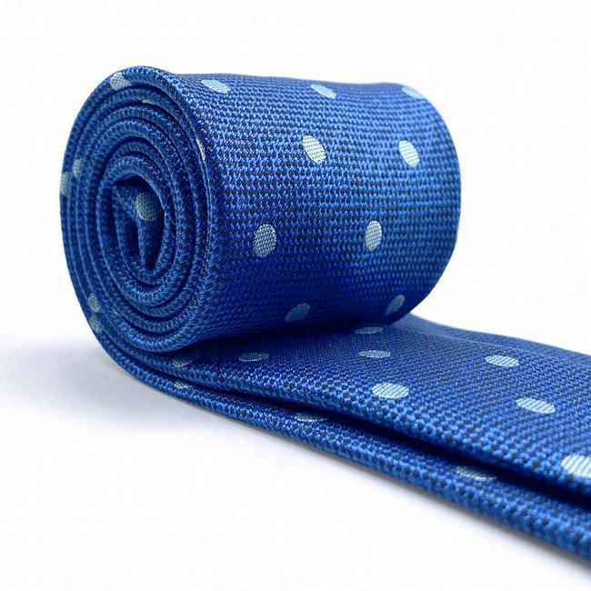 shlax & wing A84 Blue Polka Dots Mens Neckties Pocket Square Set Fashion Business Accessory Classic 63″ Descuentos del mes
